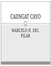 caiigat cayo|Marcelo H. del Pilar .